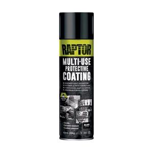 Paints, RAPTOR 1K Multi Use Protective Coating Aerosol   Black   450ml, U POL