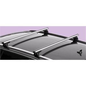 Complete set of aluminium roof bars, supplied with locks and keys