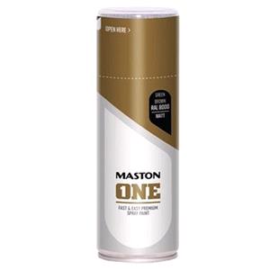 Paints, Maston One Matt Green Brown 400ml   1108000M EU , MASTON