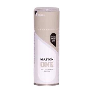 Paints, Maston One Satin Pebble Grey 400ml   1107032S EU , MASTON