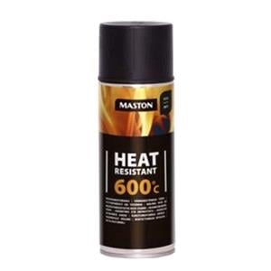 Paints, Maston Heat Resistant 600c Black 400ml 710221 EU, MASTON