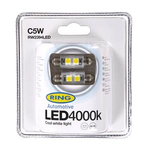 Maintenance, 12V C5W 4000K Cool White LED   White, Ring