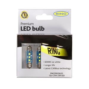 Bulbs   by Bulb Type, Ring 12V C5W 6000K Premium Long Life LED Bulbs   Twin Pack, Ring