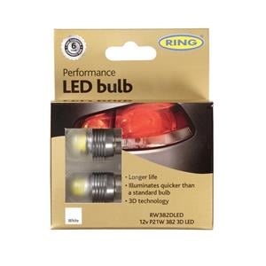 Maintenance, 12V 3D P21W 7000K Performance LED   Long Life, Ring