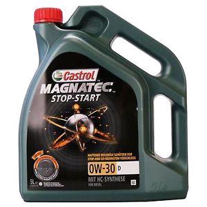 Engine Oils and Lubricants, Castrol Magnatec 0W 30 D Stop Start Fully Synthetic Engine Oil   5 Litre, Castrol