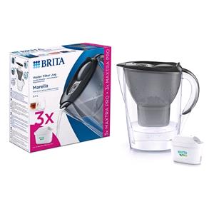 Utensils & Gadgets, BRITA Marella 2.4L Water Filter Jug with 3x MAXTRA Pro Filters   Graphite, BRITA