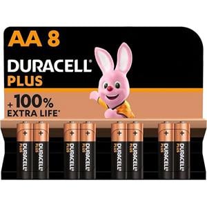 Domestic Batteries, Duracell Plus Power Alkaline AAA Batteries   Pack of 8, Duracell