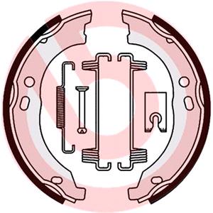 Brake Shoes, Brembo Brake Shoe Set   S23579, Brembo