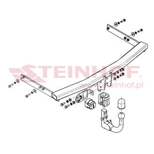 Tow Bars And Hitches, Steinhof Automatic Detachable Towbar (vertical system) for Seat IBIZA V, 2008 2017, Steinhof