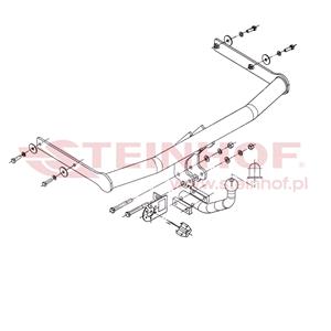 Tow Bars And Hitches, Steinhof Towbar (fixed with 2 bolts) for Skoda Fabia , 2006 2014, Steinhof