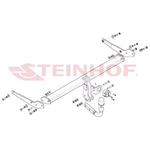 Tow Bars And Hitches, Steinhof Towbar (fixed with 2 bolts) for Skoda KODIAQ, 2017 Onwards, Steinhof