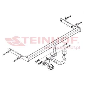 Tow Bars And Hitches, Steinhof Towbar (fixed with 2 bolts) for Skoda RAPID, 2012 Onwards, Steinhof