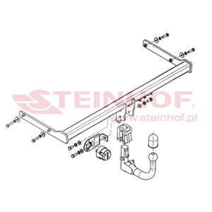 Tow Bars And Hitches, Steinhof Automatic Detachable Towbar (vertical system) for Skoda RAPID, 2012 Onwards, Steinhof