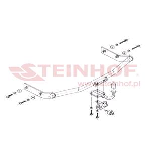 Tow Bars And Hitches, Steinhof Towbar (fixed with 4 bolts) for Skoda OCTAVIA Combi, 1998 2010, Steinhof