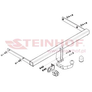 Tow Bars And Hitches, Steinhof Towbar (fixed with 2 bolts) for Skoda SUPERB, 2008 2015, Steinhof
