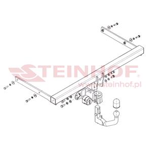 Tow Bars And Hitches, Steinhof Automatic Detachable Towbar (vertical system) for Skoda SUPERB, 2008 2015, Steinhof