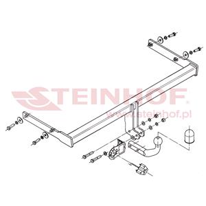 Tow Bars And Hitches, Steinhof Towbar (fixed with 2 bolts) for Skoda YETI, 2009 Onwards, Steinhof