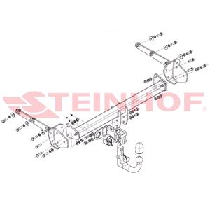 Tow Bars And Hitches, Steinhof Automatic Detachable Towbar (vertical system) for Subaru OUTBACK, 2014 Onwards, Steinhof
