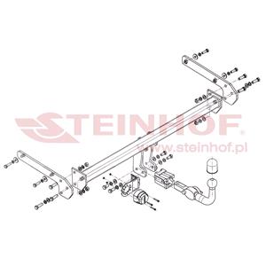 Tow Bars And Hitches, Steinhof Automatic Detachable Towbar (horizontal system) for Suzuki SX4 S Cross, 2013 Onwards, Steinhof