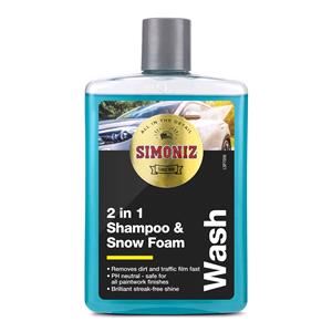 Detailing, Simoniz 2 in 1 Shampoo and Snow Foam - 475ml, Simoniz