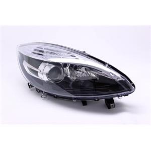 Lights, Right Headlamp (Halogen, Black Bezel, Takes H7/H7 Bulbs, Supplied Without Motor) for Renault SCÉNIC 2012 2016, 