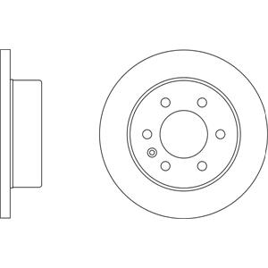 Brake Discs, APEC Blue Rear Axle Brake Discs (Pair)   SDK6023, APEC