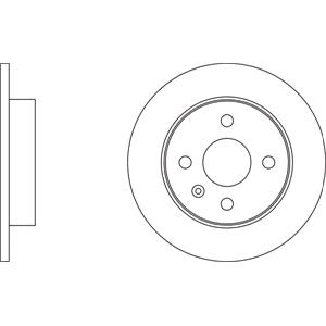 Brake Discs, APEC Blue Rear Axle Brake Discs (Pair)   Diameter: 240mm   SDK6048, APEC