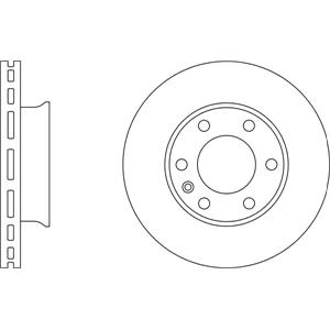 Brake Discs, APEC Blue Front Axle Brake Discs (Pair)   SDK6100, APEC