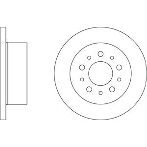 Brake Discs, APEC Blue Rear Axle Brake Discs (Pair)   SDK6185, APEC