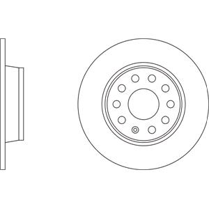 Brake Discs, APEC Blue Rear Axle Brake Discs (Pair)   Diameter: 272mm   SDK6275, APEC