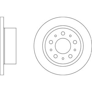 Brake Discs, APEC Blue Rear Axle Brake Discs (Pair)   SDK6491, APEC