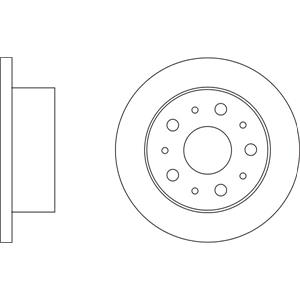 Brake Discs, APEC Blue Rear Axle Brake Discs (Pair)   SDK6566, APEC
