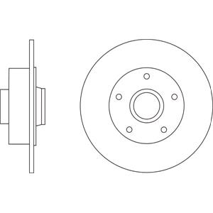 Brake Discs, APEC Blue Rear Axle Brake Discs (Pair)   SDK6678, APEC