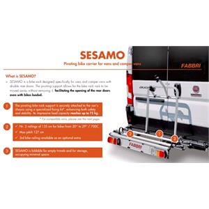 Fabbri Sesamo Bike Rack for Double Door Vans & Campers