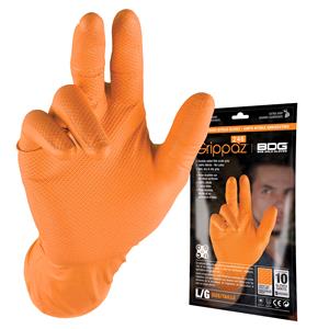 Gloves, Grippaz Thick Medium Nitrile Gloves   10 pack , Grippaz