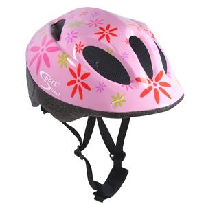 Cycling Accessories, Pink FlowerOao Junior Pink Cycle Helmet 48 52cm, SPORT DIRECT