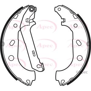 Brake Shoe Set, APEC Brake Shoes Set   SHU658, APEC