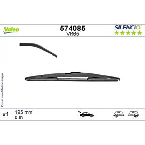 Wiper Blades, Valeo VR65 Silencio Rear Wiper Blade (200mm   Rock Lock Arm Connection) for Toyota Auris 2012 2018, Valeo