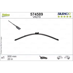 Wiper Blades, Valeo VR279 Silencio Rear Wiper Blade (500mm) for Vauxhall INSIGNIA Mk II Hatchback 2017 to 2022, Valeo