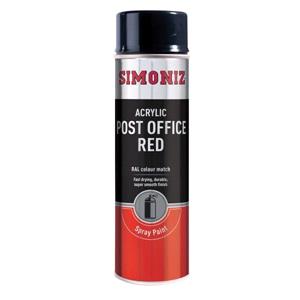 Maintenance, Simoniz Post Office Van Red Spray Paint   500ml, Simoniz