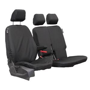 Van Seat Covers, Town & Country Single Driver and Double Passenger Van Seat Cover Set For Ford Transit Connect 2013 Onwards   Black, Town & Country