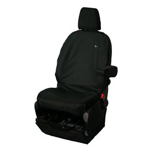 Van Seat Covers, Town & Country Single Driver Van Seat Cover For Ford Transit Custom 2012 Onwards   Black, Town & Country