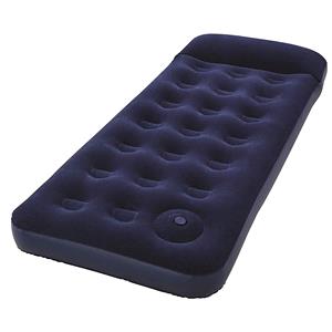 Camping Furniture, Single Easy Inflate Flocked Air Bed, 