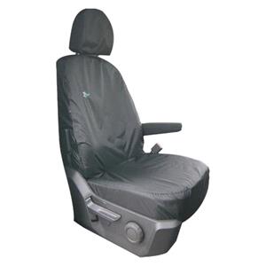 Van Seat Covers, Town & Country Single Front Van Seat Cover For VW Crafter 2017 Onwards   Black, Town & Country