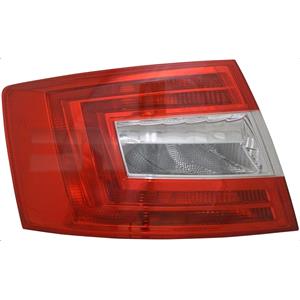 Lights, Left Rear Lamp (Hatchback, Standard Bulb Type, Supplied Without Bulbholder) for Skoda OCTAVIA 2013 2016, 