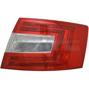 Lights, Right Rear Lamp (Hatchback, Standard Bulb Type, Supplied Without Bulbholder) for Skoda OCTAVIA 2013 2016, 