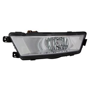 Lights, Left Front Fog Lamp (Black Bezel, Takes H8 Bulb) for Skoda RAPID 2012 on, 