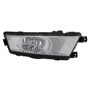 Lights, Right Front Fog Lamp (Black Bezel, Takes H8 Bulb) for Skoda RAPID 2012 on, 