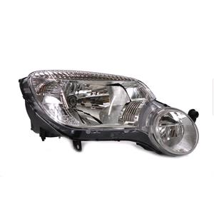 Lights, Right Headlamp (Reflector Type, Halogen, Without Fog Light, With Motor, Original Equipment) for Skoda YETI 2009 on, 