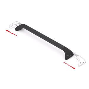 Complete set of steel roof bars, supplied with locks and keys